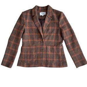 BB Dakota by Steve Madden Talk Show Host Blazer Plaid Print Size Medium NWOT